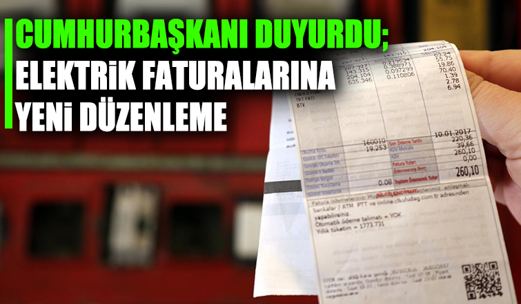 Elektrik faturalarında kota 210 kilovata çıkarıldı