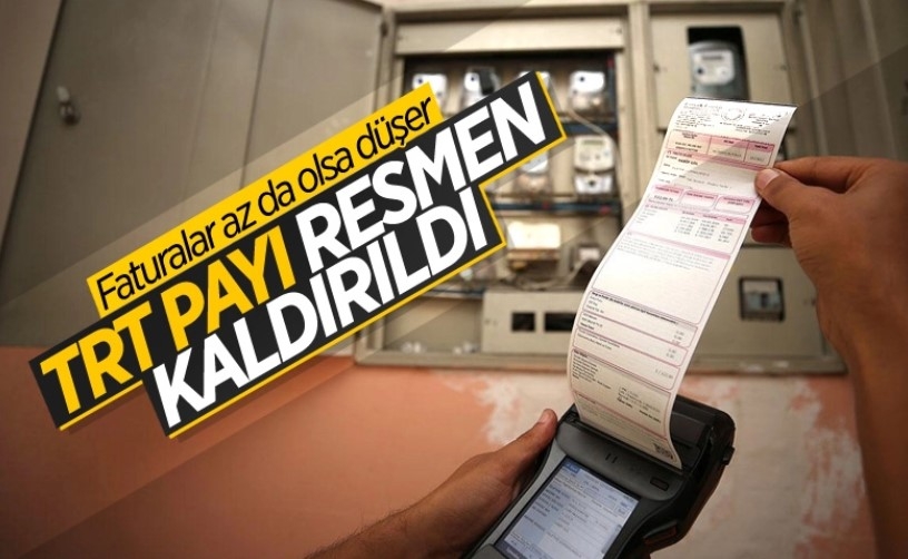 Elektrik faturalarındaki TRT payı kaldırıldı