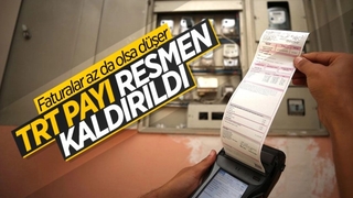 Elektrik faturalarındaki TRT payı kaldırıldı