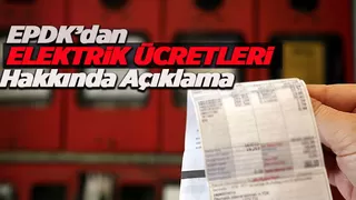 Elektrik ücretleri hakkında açıklama.