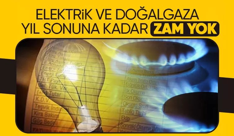 Elektrik ve doğalgaza yıl sonuna kadar zam yapılmayacak