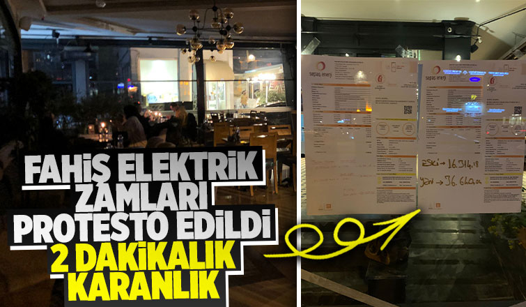 Elektrik zamlarını şalterleri indirip protesto ettiler