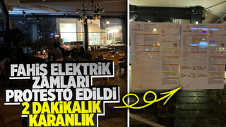 Elektrik zamlarını şalterleri indirip protesto ettiler