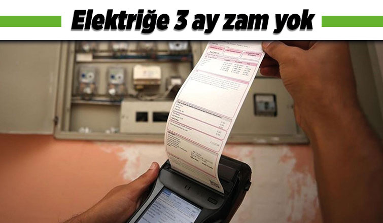 Elektrikte zam yok
