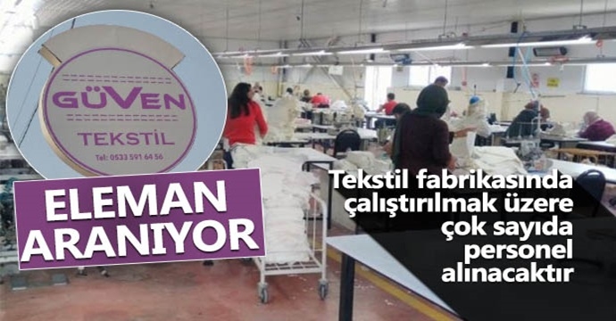 ELEMAN ARANIYOR