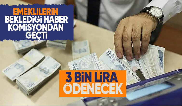 Emekli ikramiyesi komisyondan geçti