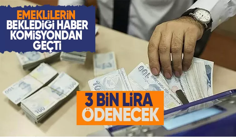 Emekli ikramiyesi komisyondan geçti
