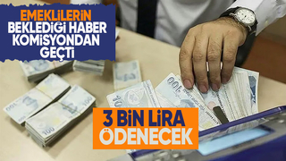 Emekli ikramiyesi komisyondan geçti