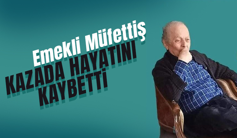 Emekli müfettiş kaza kurbanı