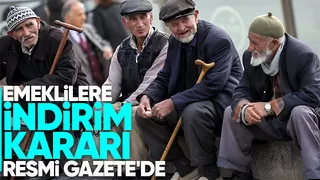 Emeklilere indirim kararı yürürlüğe girdi