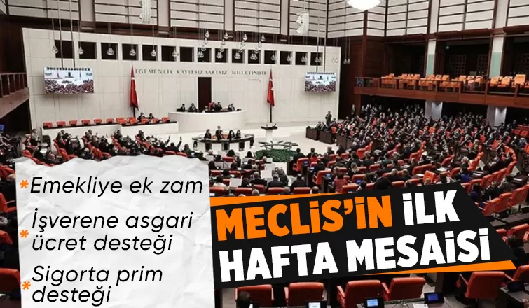 Emekliye zam bu hafta Meclis Genel Kurulu'nda görüşülecek