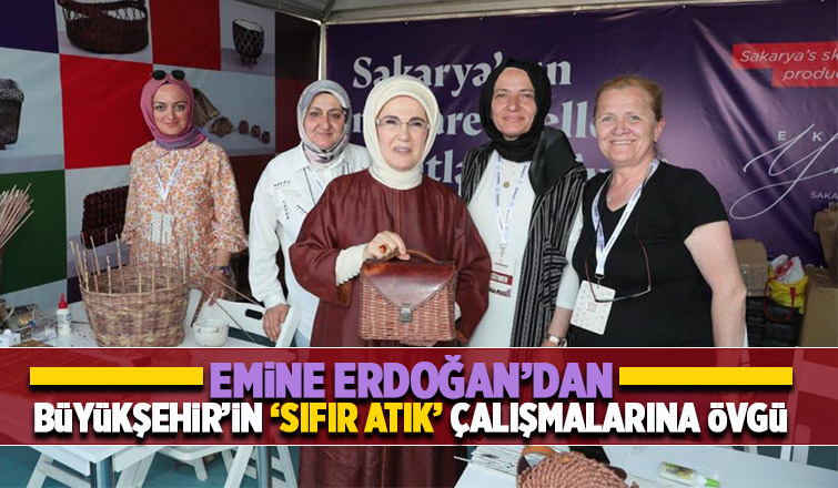 Emine Erdoğan'dan Büyükşehir standını ziyaret