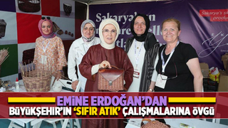 Emine Erdoğan'dan Büyükşehir standını ziyaret
