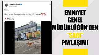 Emniyet Genel Müdürlüğü’nden Sarı paylaşımı