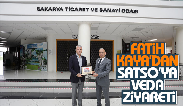 Emniyet Müdürü Fatih Kaya'dan SATSO'ya Veda Ziyareti