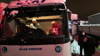 Emniyet Müdürü Kaya, tır şoförleri ile sohbet etti