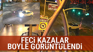 Emniyet paylaştı; Feci kazalar kamerada