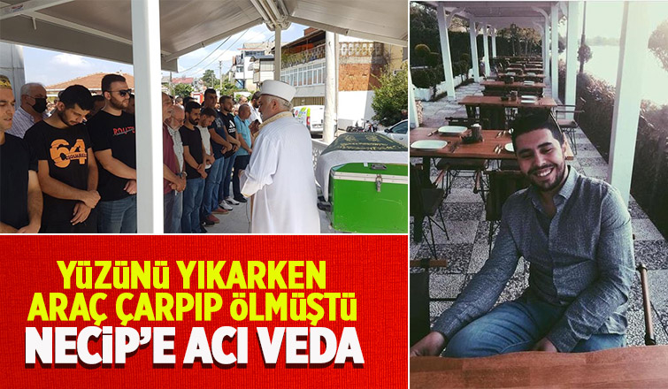 Emniyet şeridinde aracın çarptığı genç son yolculuğuna uğurlandı