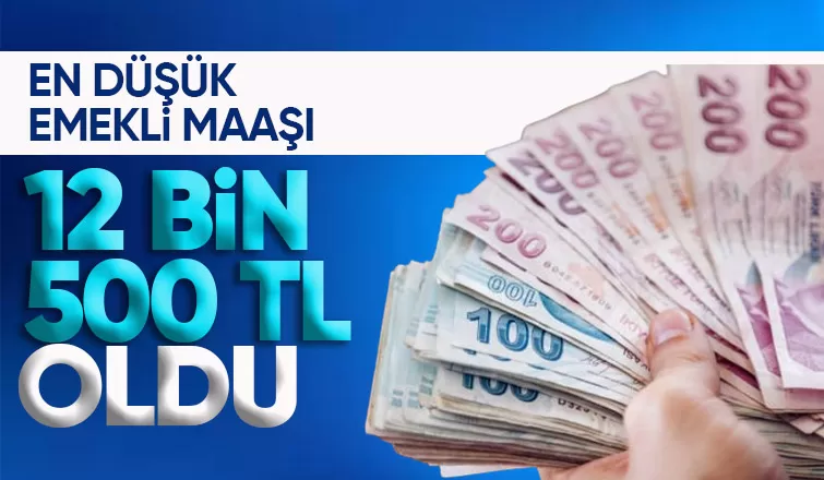 En düşük emekli aylığının 12 bin 500 lira olmasını öngören teklif kabul edildi