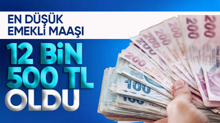 En düşük emekli aylığının 12 bin 500 lira olmasını öngören teklif kabul edildi