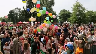 En güzel şenlik: Binlerce çocuk doyasıya eğlendi
