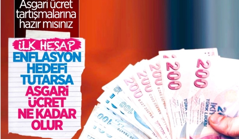 Enflasyon hedefine göre 2022 asgari ücret zammı