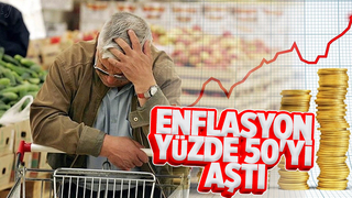 Enflasyon yüzde 54.44'e çıktı