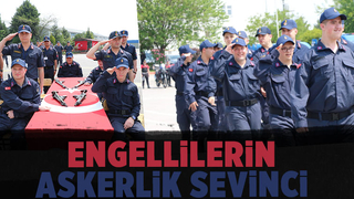 Engelliler askerlik heyecanı yaşadı