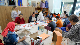 Engelsiz hobi atölyelerinde ders zili çaldı