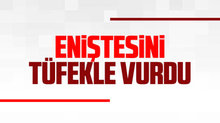 Eniştesini tüfekle vurdu