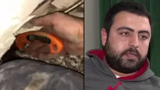 Enkazda bulduğu testere sayesinde kurtuldu, yaşadıklarını anlattı