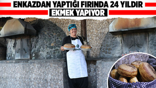 Enkazdan yaptığı fırında 24 yıldır ekmek yapıyor