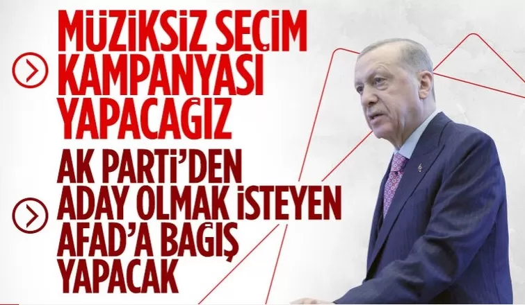 Erdoğan AK Parti'ye adaylık başvurusunun şartını açıkladı