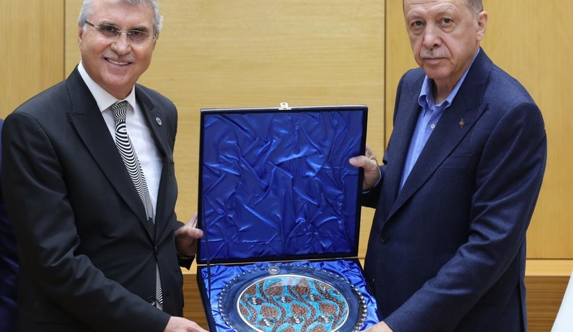 Erdoğan'dan Büyükşehir'e ziyaret