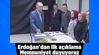 Erdoğan'dan ilk açıklama