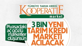 Erdoğan; Tarım Kredi Kooperatifi market sayısını 3 bine çıkaracağız
