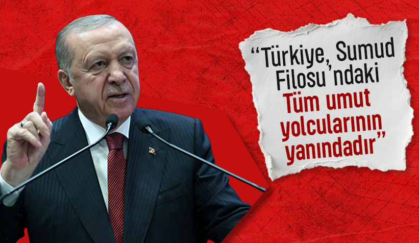 Erdoğan: Türkiye, Sumud Filosu'ndaki tüm umut yolcularının yanındadır
