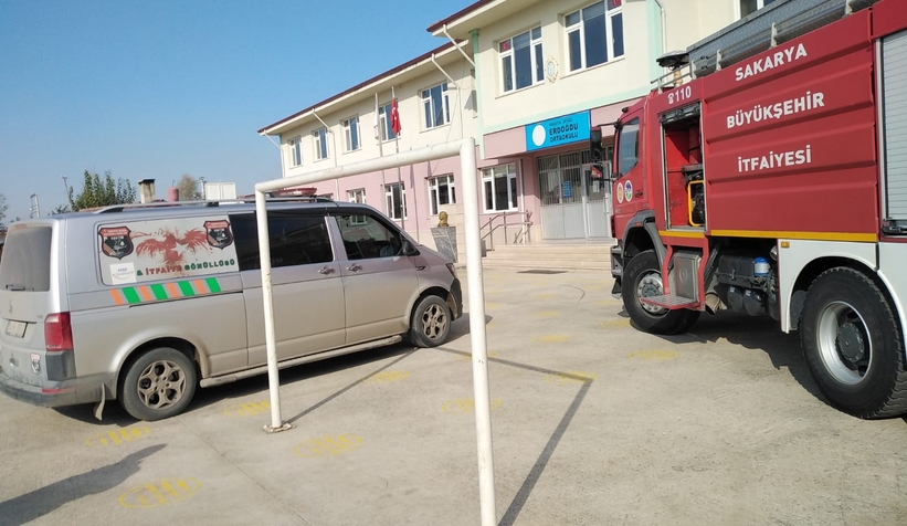 Erdoğdu İlkokulu'nda yangın