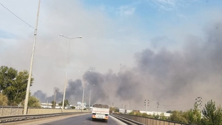 Erenler'de Anız Yangını 