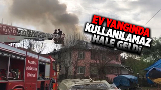 Erenler'de ev yangını