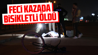 Otomobilin çarptığı bisikletli öldü