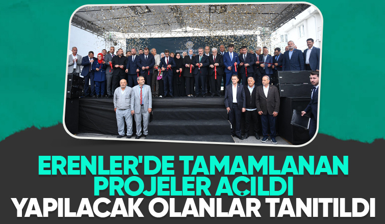 Erenler'de tamamlanan projeler Destici'nin katılımıyla açıldı