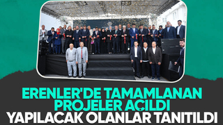 Erenler'de tamamlanan projeler Destici'nin katılımıyla açıldı