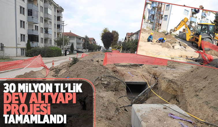 Erenler’in dev altyapı projesini tamamladı