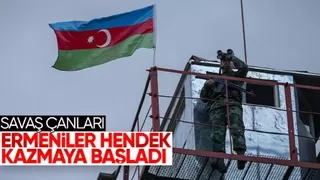 Ermeni gruplar Azerbaycan mevzilerine yaklaşmak için yeni hendekler kazmaya çalıştı