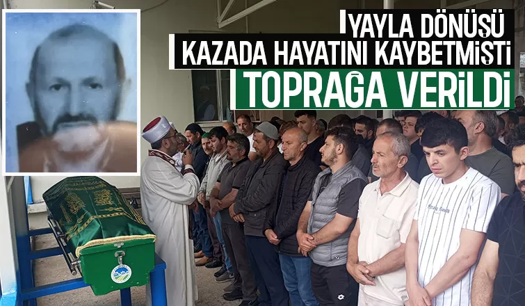 Eşi ile kaza yapan sürücü toprağa verildi