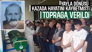 Eşi ile kaza yapan sürücü toprağa verildi