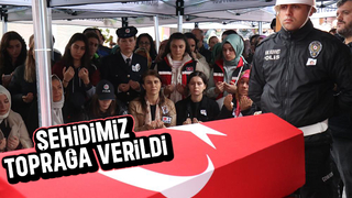 Eşi ve kızlarından şehit polise son bakış