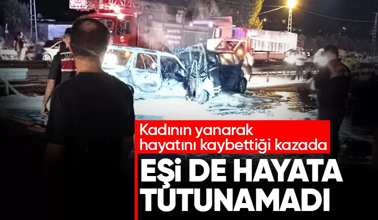 Eşi yanarak hayatını kaybeden koca da kurtarılamadı