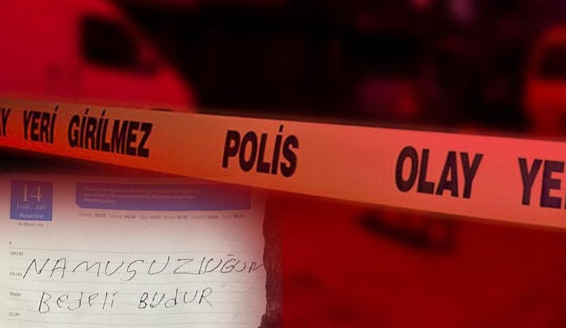 Eşine tecavüz eden şahsı öldürdü, namussuzluğun bedelidir notu bıraktı